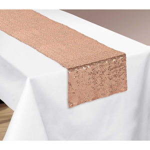 Table Runner Rose Gold Sequin