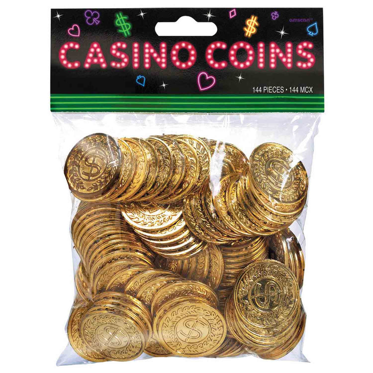 Casino Gold Coins Pack of 144