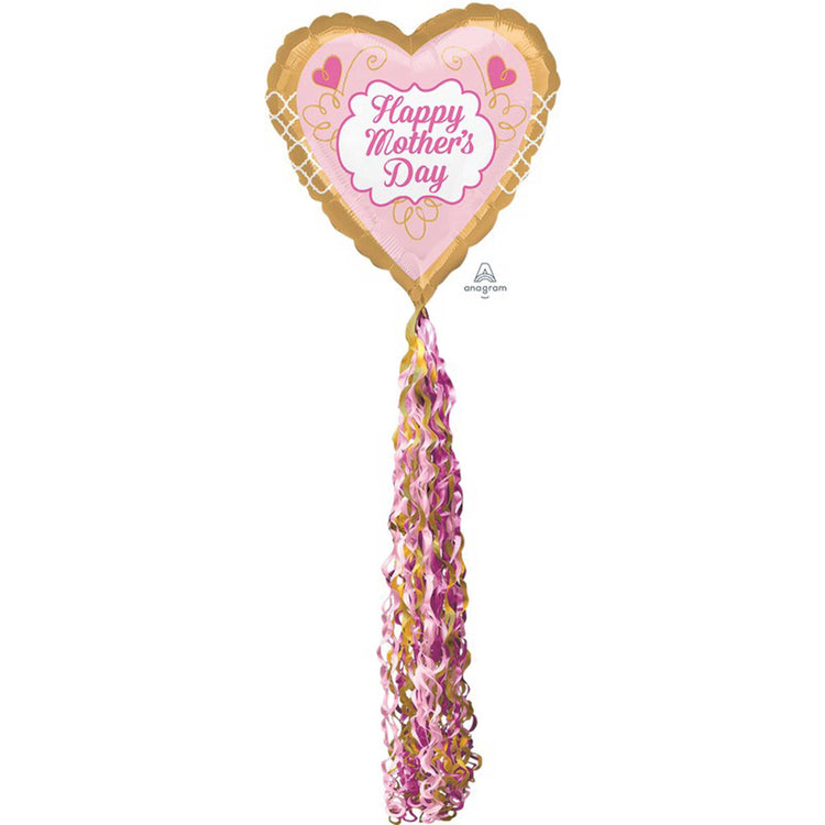 AirWalker XL Pom Pom Happy Mother's Day Gold & Pink P60