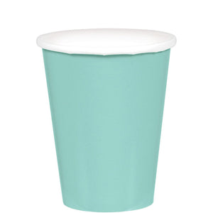 Robins Egg Blue 266ml Paper Cups Pack of 20