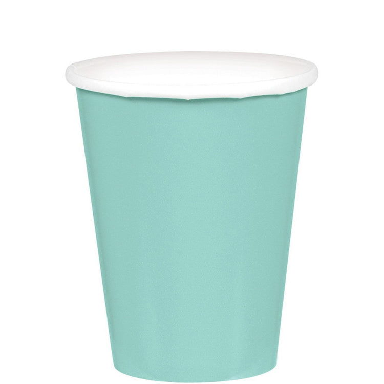 Robins Egg Blue 266ml Paper Cups Pack of 20