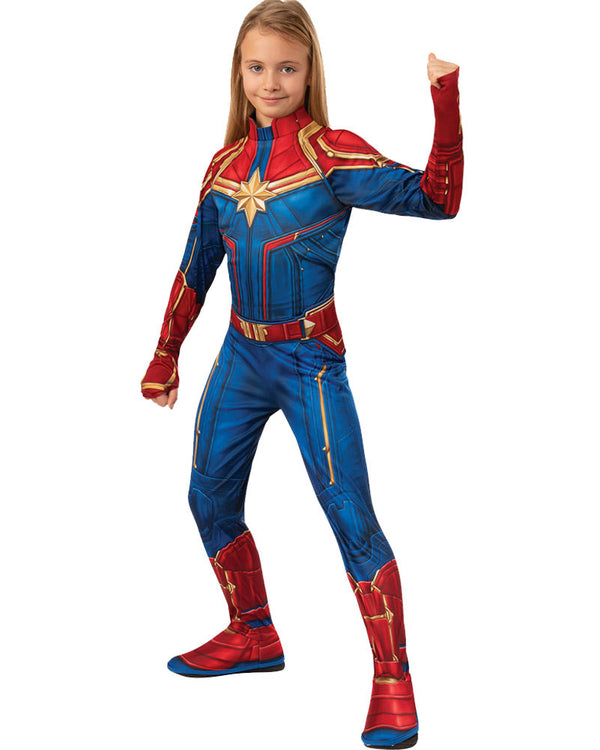 Captain Marvel Hero Suit Value Girls Costume