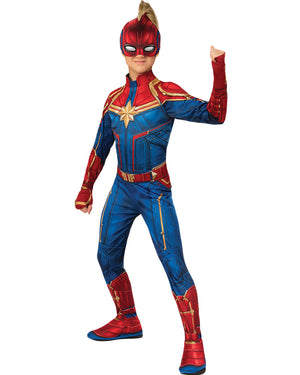 Captain Marvel Hero Suit Value Girls Costume