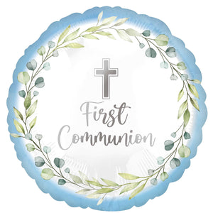 45cm Standard HX My First Communion Blue S40