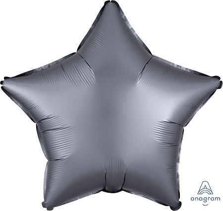 45cm Standard XL Satin Luxe Graphite Star S18