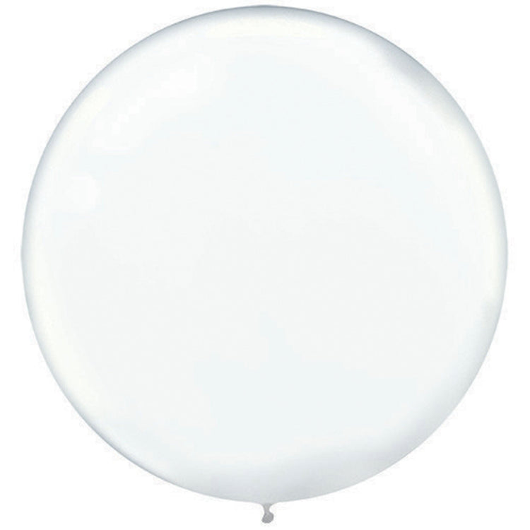 Clear 60cm Latex Balloons Pack of 4