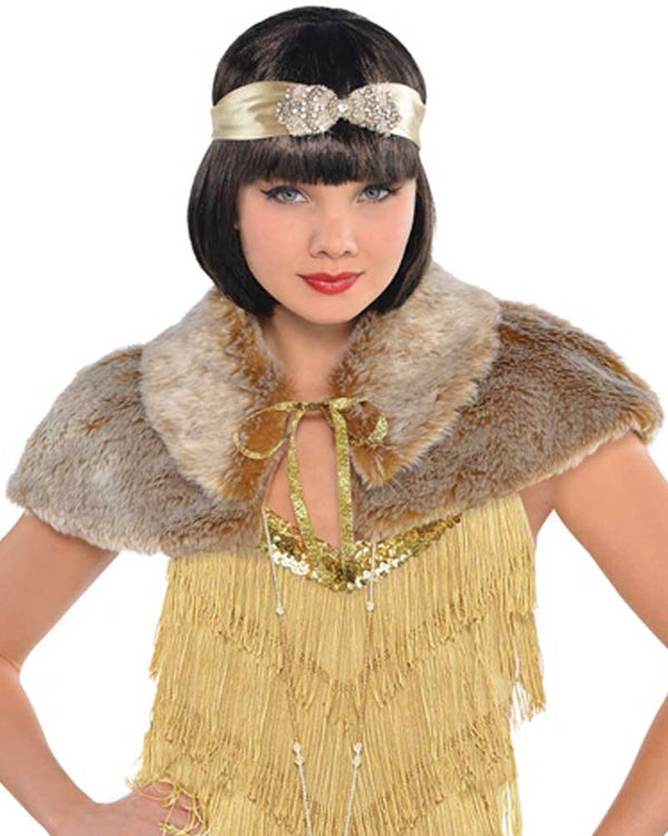 Roaring 20s Furry Capelet