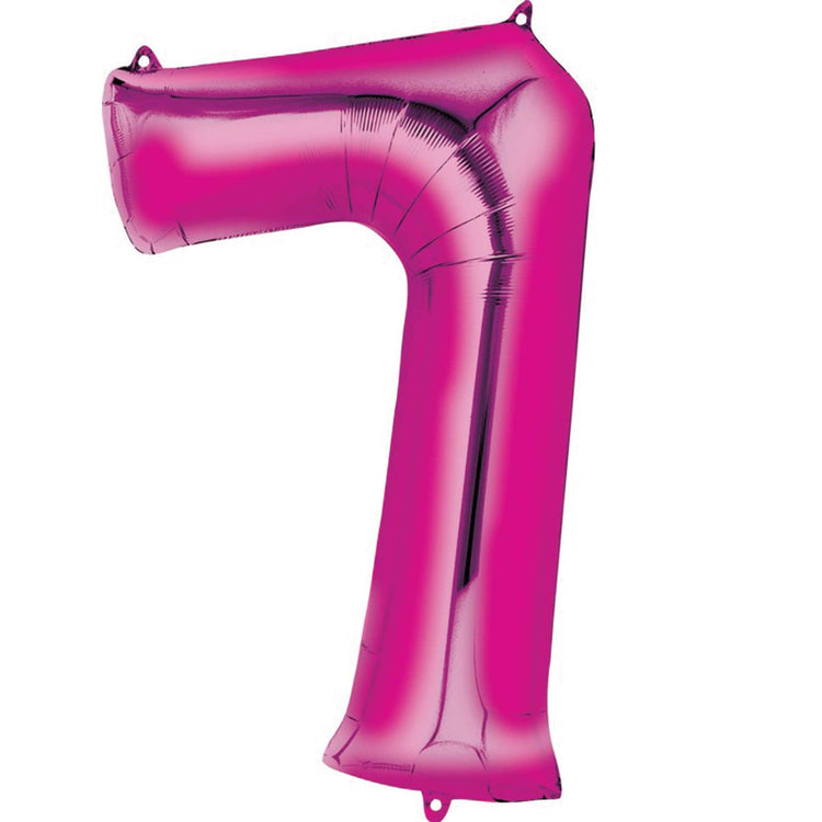 SuperShape Pink Numeral 7.  L34