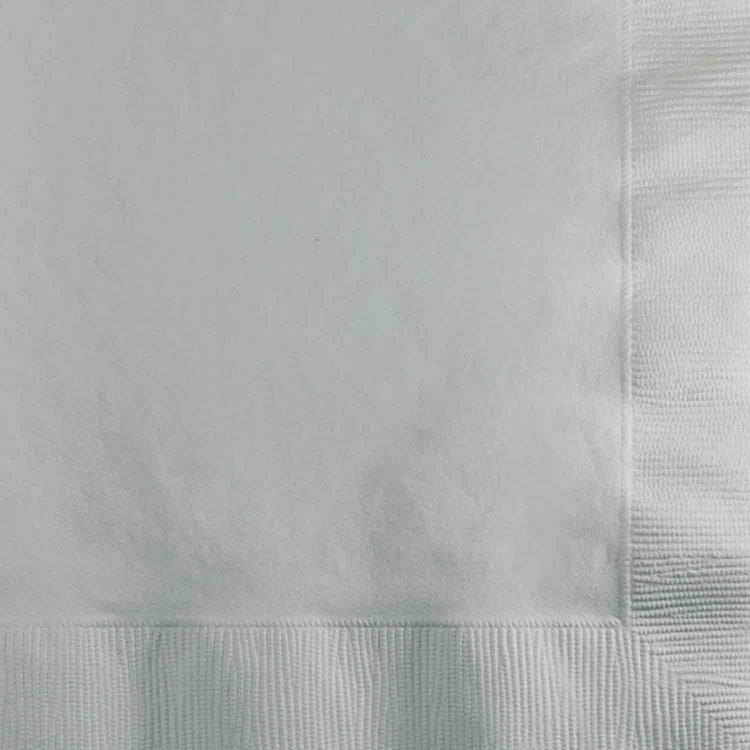 Shimmering Silver Lunch Napkins Pack of 50