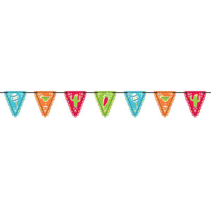 Fiesta Mini Paper Pennant Flag Banner