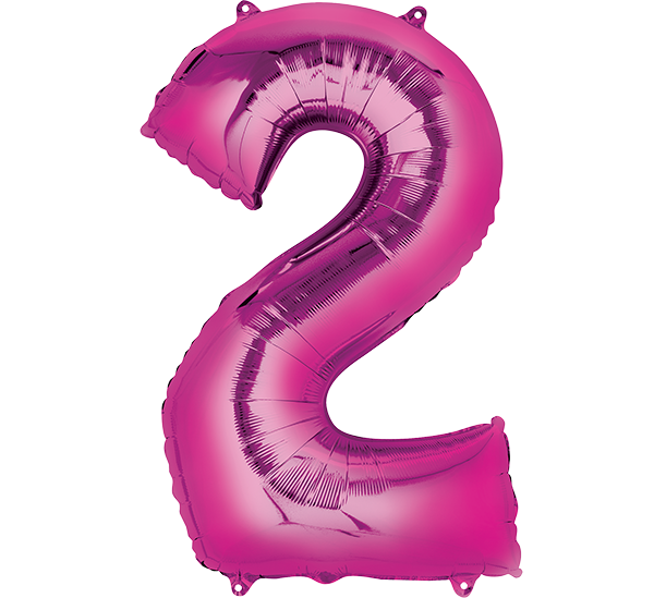 SuperShape Pink Numeral 2.  L34