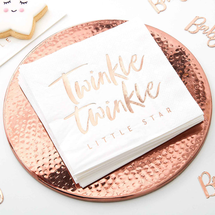 Twinkle Twinkle Napkins Foiled Pack of 16