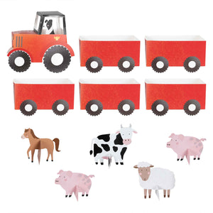 Farm Friends Tractor & Trailer Farm Party Treat Sandwich Stand