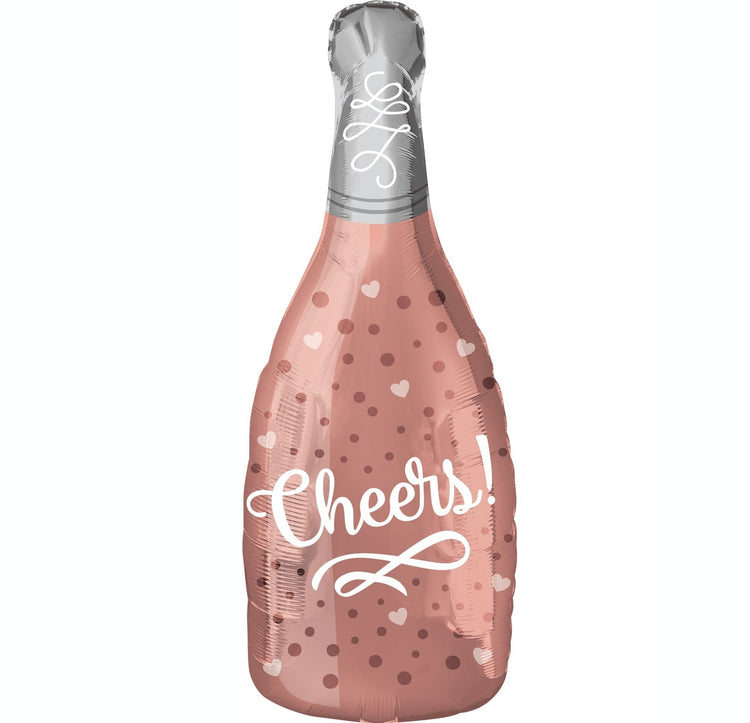 Junior Shape XL Cheers Rose Champagne Bottle S50