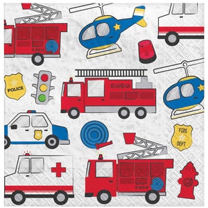 First Responders Lunch Napkins Pack of 16