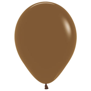 Sempertex 30cm Fashion Coffee Brown Latex Balloons 074, 100PK Pack of 100