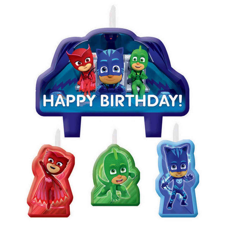 PJ Masks Candles Pack of 4