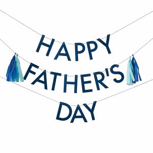 Happy Father's Day Bunting with Tassels