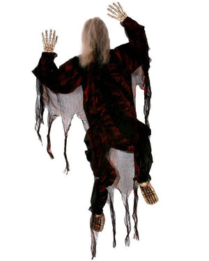 Black Climbing Dead Posable Skeleton 1.5m