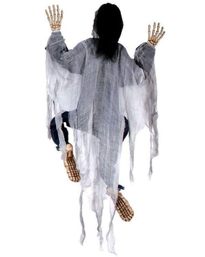 White Climbing Dead Posable Skeleton 1.5m