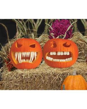 Glow In The Dark Pumpkin Fangs