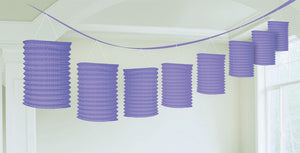 New Purple Paper Lantern Garland