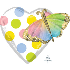 Multi-Balloon Happy Birthday Butterfly P47