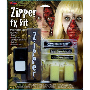 Image of Halloween zipper makeup kit.