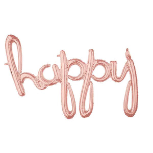 CI: Script Phrase happy Rose Gold G40