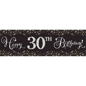 Sparkling Celebration Add Any Age Giant Plastic Banner Kit