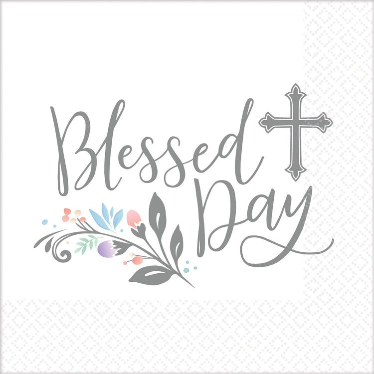 Holy Day Lunch Napkins Blessed Day Pack of 36