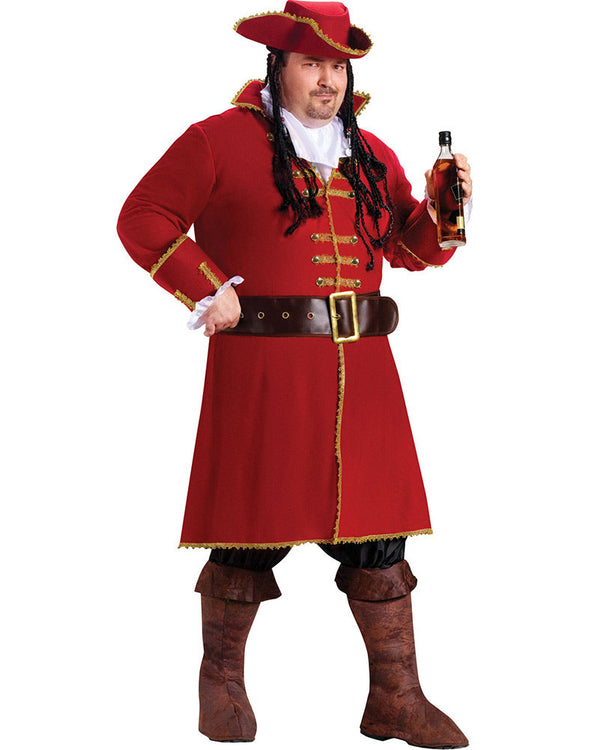Captain Blackheart Mens Plus Size Costume