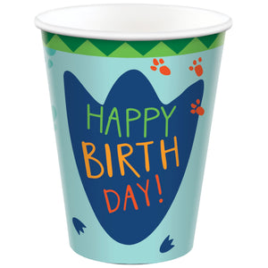 Dino-Mite Party Dinosaur 9oz / 266ml Paper Cups Pack of 8