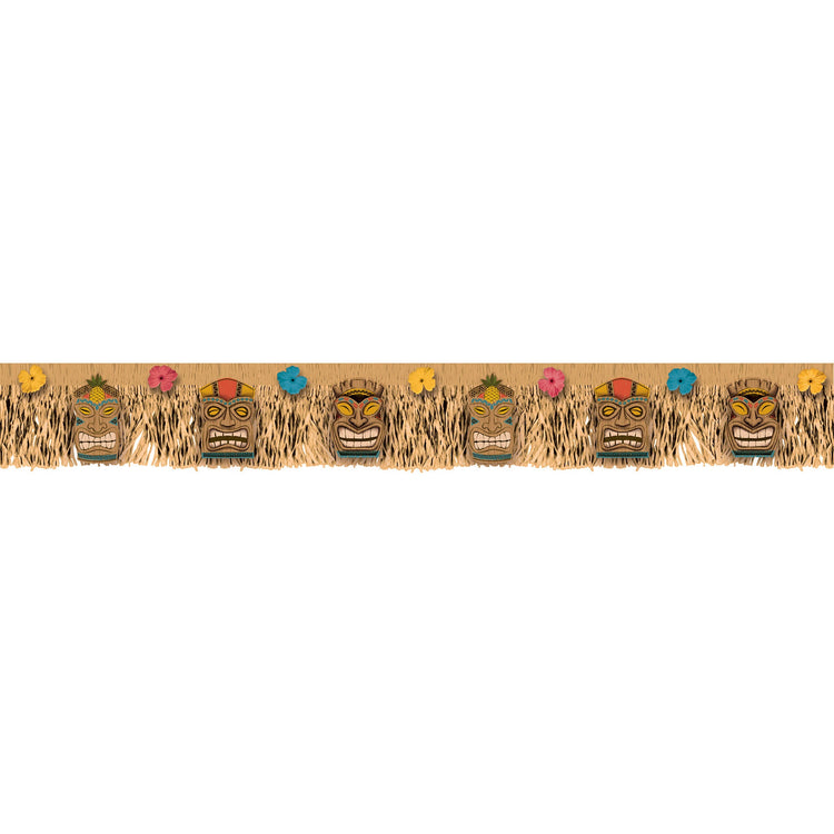 Vintage Tiki Fringe Plastic Banner