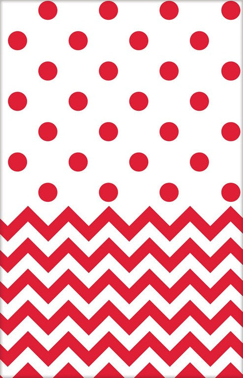 Apple Red Chevron Tablecover