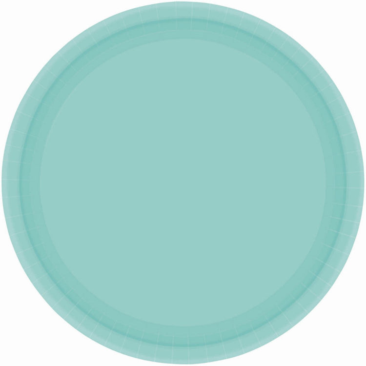 Robins Egg Blue 17cm Round Paper Plates Pack of 20