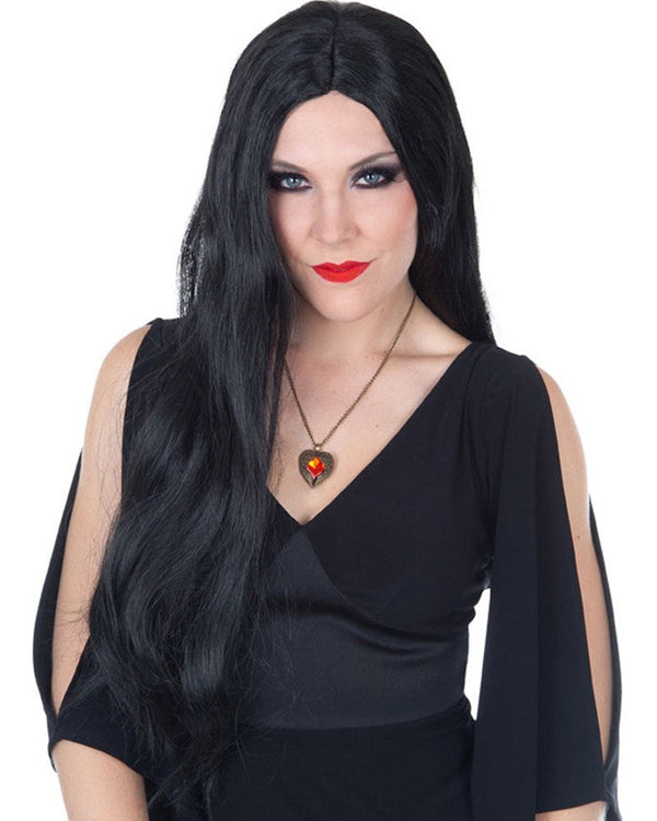 Morticia Black Wig