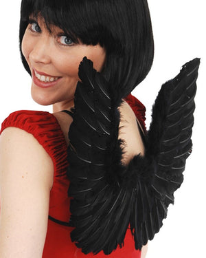 Small Black Feather Wings