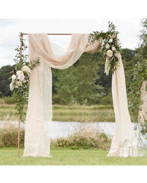 A Touch of Pampas Draping Taupe