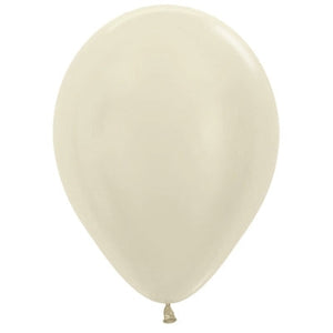 Sempertex 12cm Satin Pearl Ivory Latex Balloons 473 Pack of 50