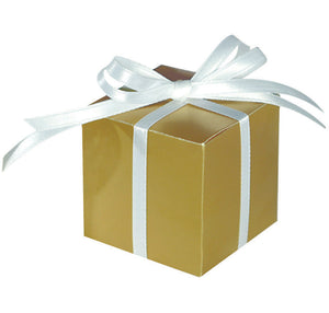 Mega Pack Paper Favor Boxes - Gold (Ribbon not Included) Pack of 100