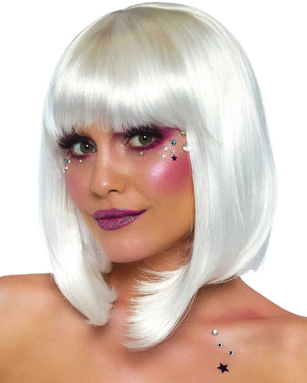 Short Natural Pearl Bob Wig