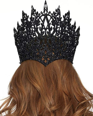 Glitter Die Cut Crown with Jewel Accent