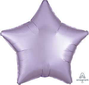 45cm Standard XL Satin Luxe Pastel Lilac Star S18