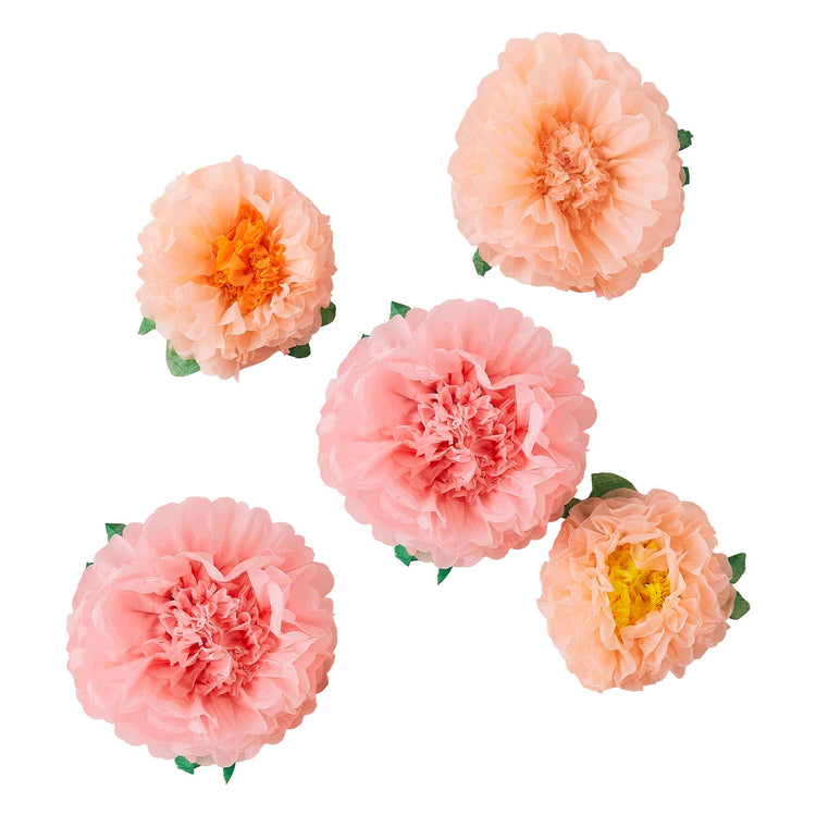 Lets ParTea Tissue Paper Flower Pom Poms Pack of 6