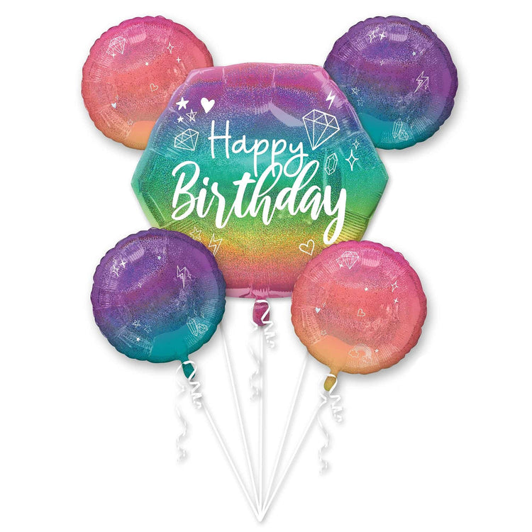 Bouquet Happy Birthday Sparkle P75 Pack of 5