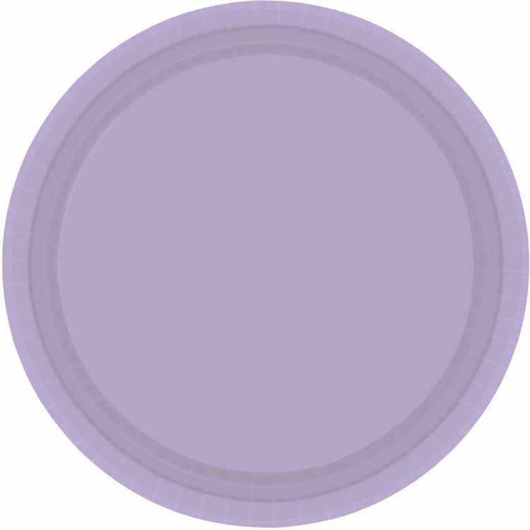 Paper Plates 26cm Round 20CT - Lavender Pack of 20