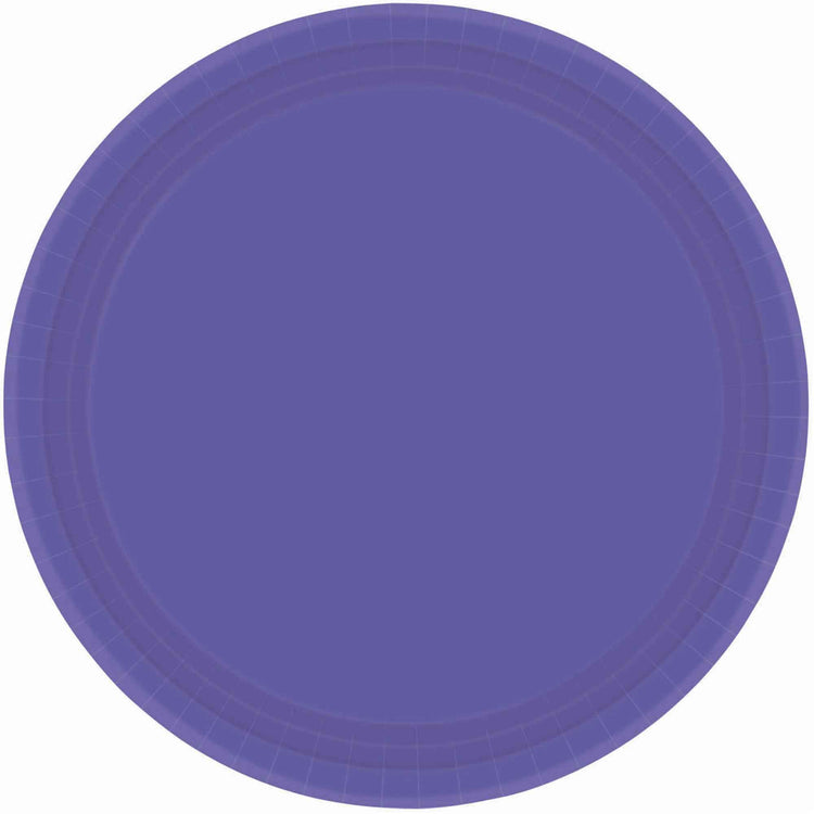 Paper Plates 26cm Round 20CT - New Purple Pack of 20