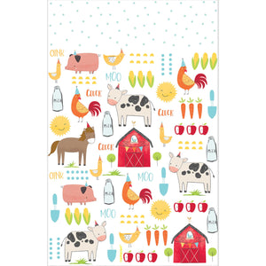 Barnyard Birthday Plastic Tablecover