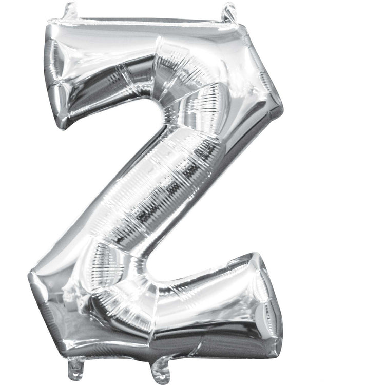 Silver 40cm Letter Z Balloon